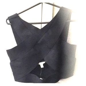 Silence + noise crop top